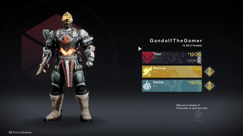 destiny 2 main menu