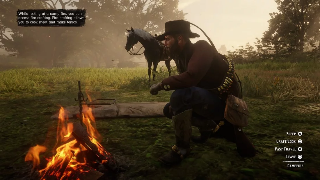 red dead redemption 2- camping