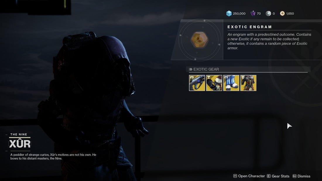 xur exotic 1