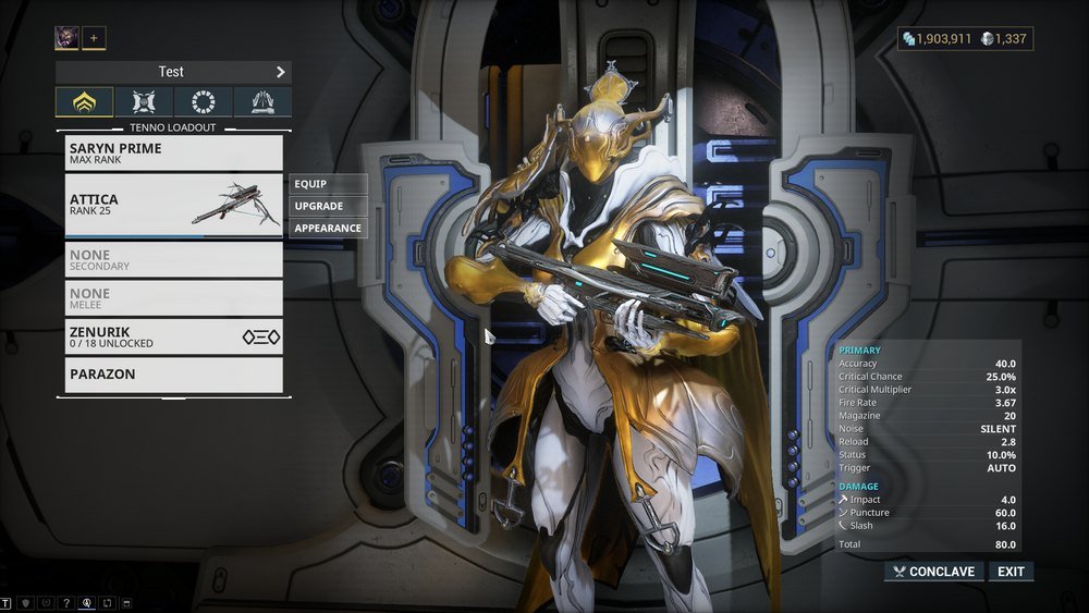 warframe level up weapons equipment