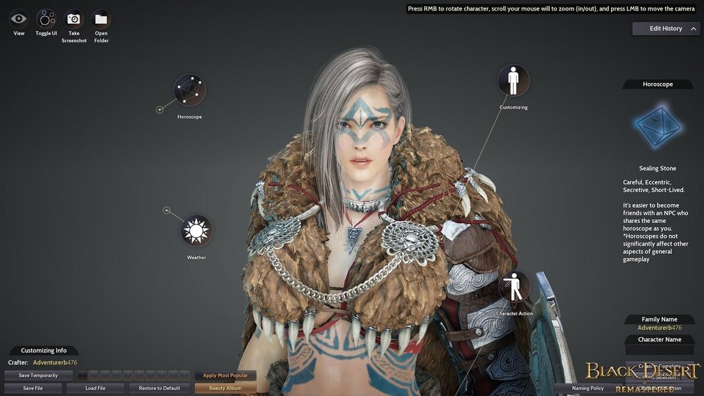 black desert online character creator play grey button